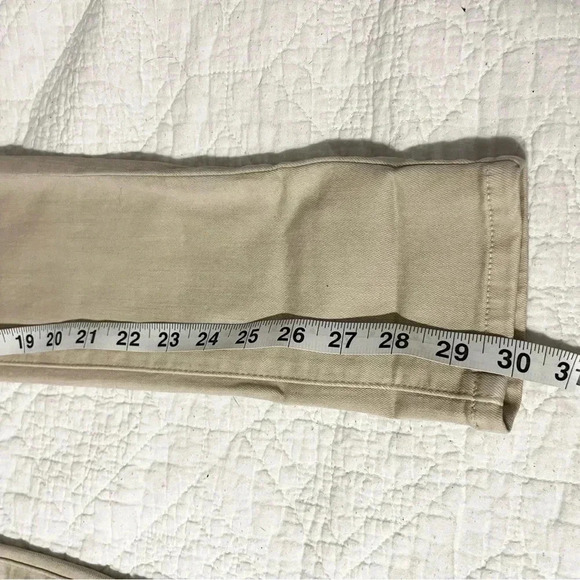 Kancan Jeans Beige Ligh Tan Distressed Cropped Skinny Jeans Estilo NWT Size 3/25 - Picture 11 of 11